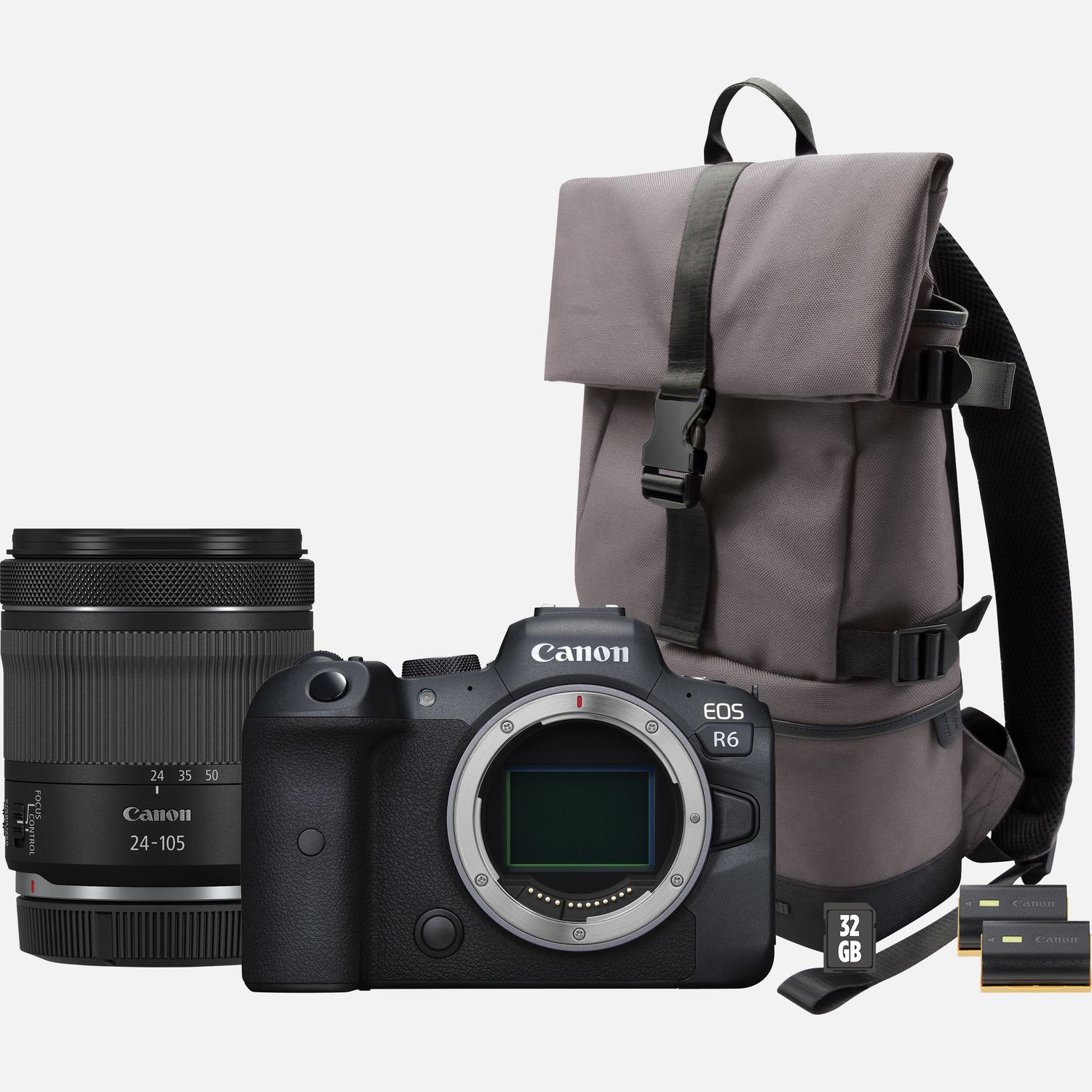 Buy Canon EOS R6 Mirrorless Camera + RF 24105mm IS STM Lens + Backpack